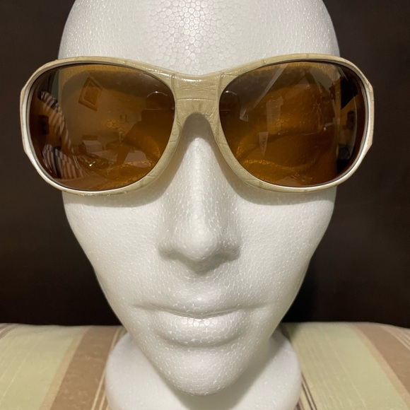 ANON Rufus CROCODILE POLARIZED SUNGLASSES! Unisex Rare Vintage Shades w/ Case! - Picture 2 of 12